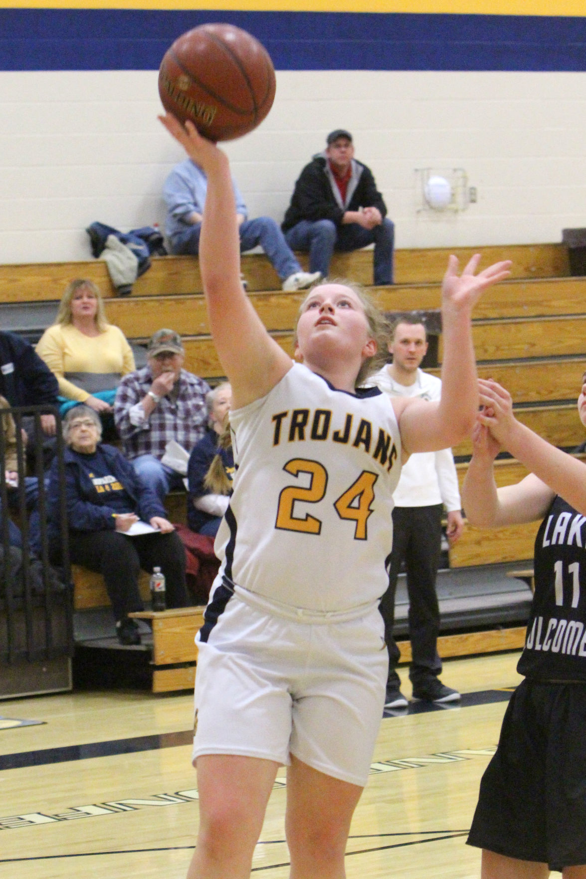Lake Holcombe at New Auburn girls basketball 2-14-19